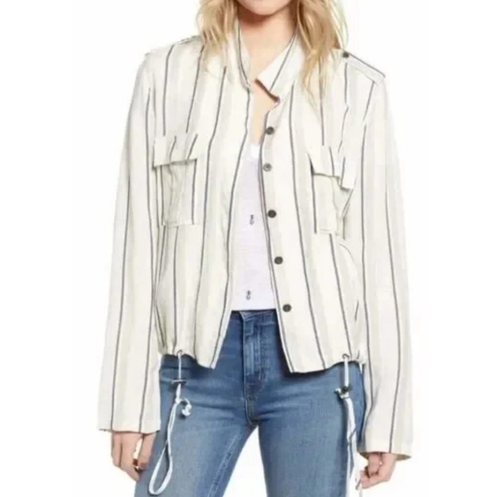 Rails Rowen Striped Linen Blend Jacket